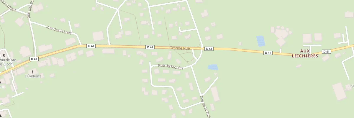 Plan du 2 Rue du Moulin à Arc-sous-Cicon