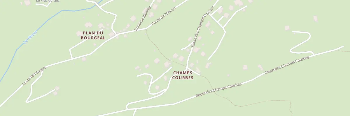 Plan du 5128A Champs Courbes aux Villards-sur-Thônes