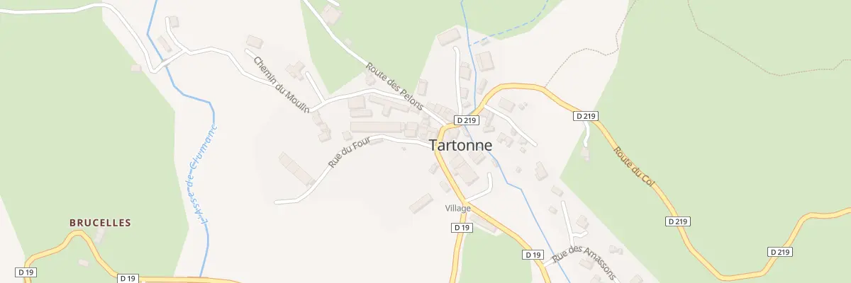 Plan du 7061 Plan de Chaude à Tartonne