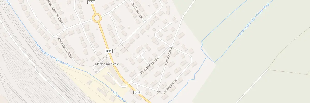 Plan du 9 Rue de Picardie à Damelevières
