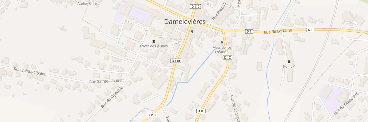 Plan du 21 Rue du Général Leclerc à Damelevières