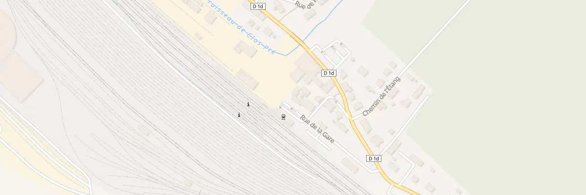 Plan du 1 Rue de la Gare à Damelevières