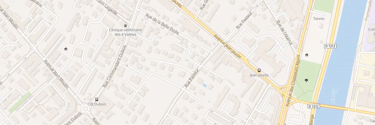 Plan du 18 Rue pasteur à Albertville