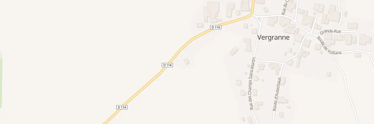 Plan du 2 Rte de Baume à Vergranne