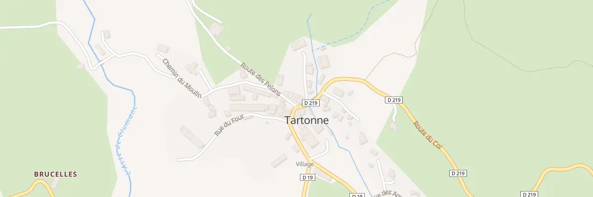 Plan du 7036 Plan de Chaude à Tartonne