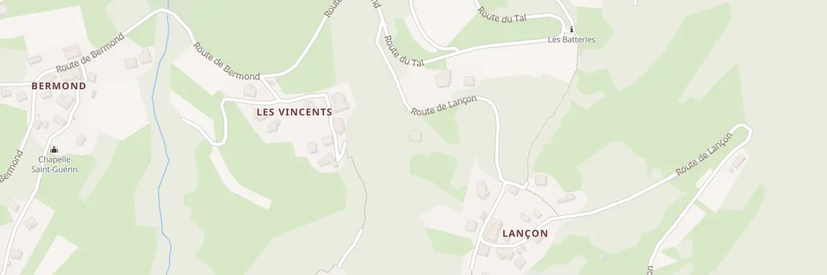 Plan du 1779 Rte de Lançon à Pallud