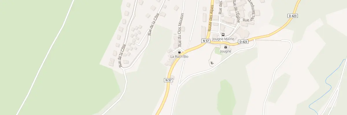 Plan du 5 Rte des Alpes à Jougne