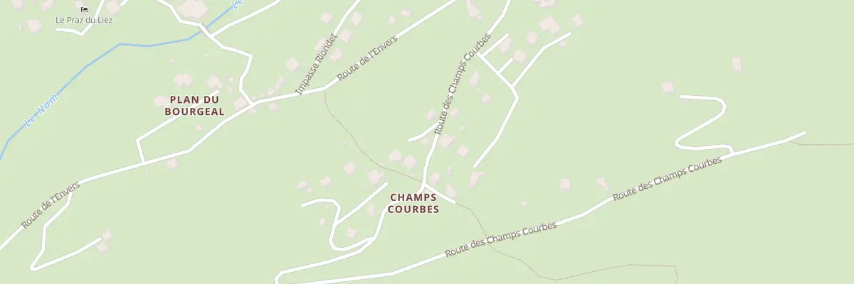 Plan du 196 Rte des Champs Courbes aux Villards-sur-Thônes