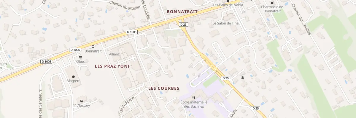 Plan du 60 Rte de Perrignier à Sciez