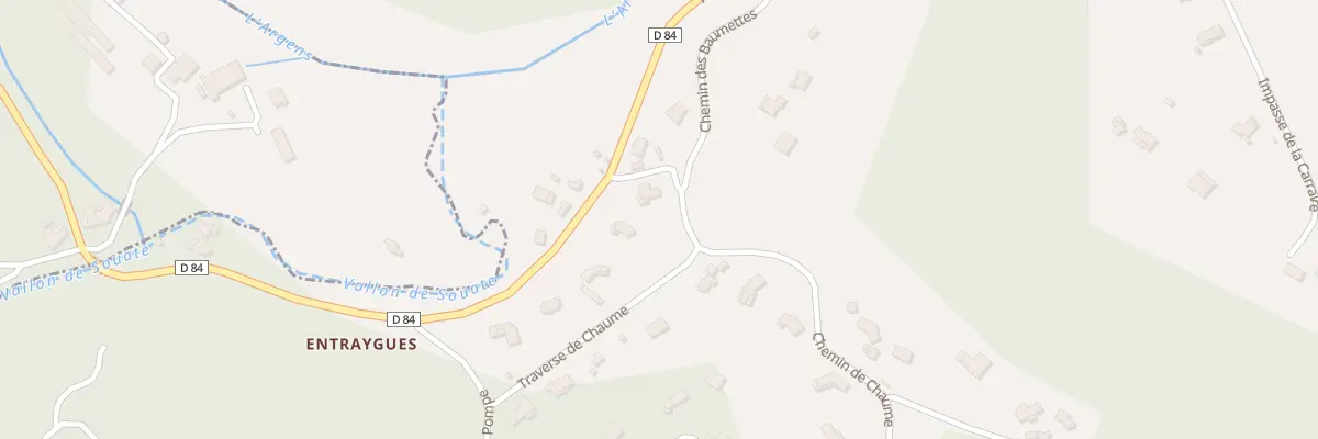 Plan du 2565 Che de Chaume à Vidauban