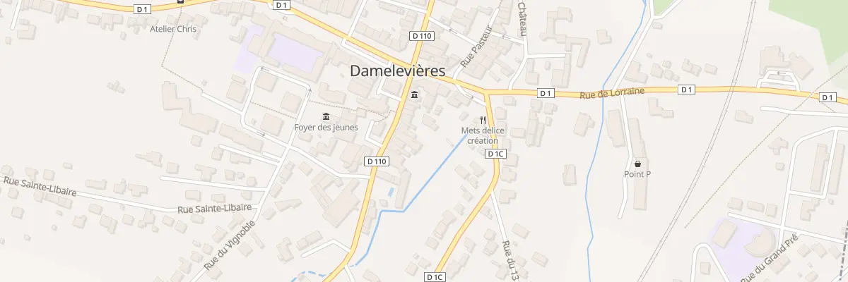 Plan du 13 Rue du Général Leclerc à Damelevières