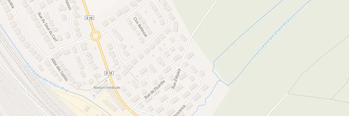 Plan du 15 Rue d’Alsace à Damelevières