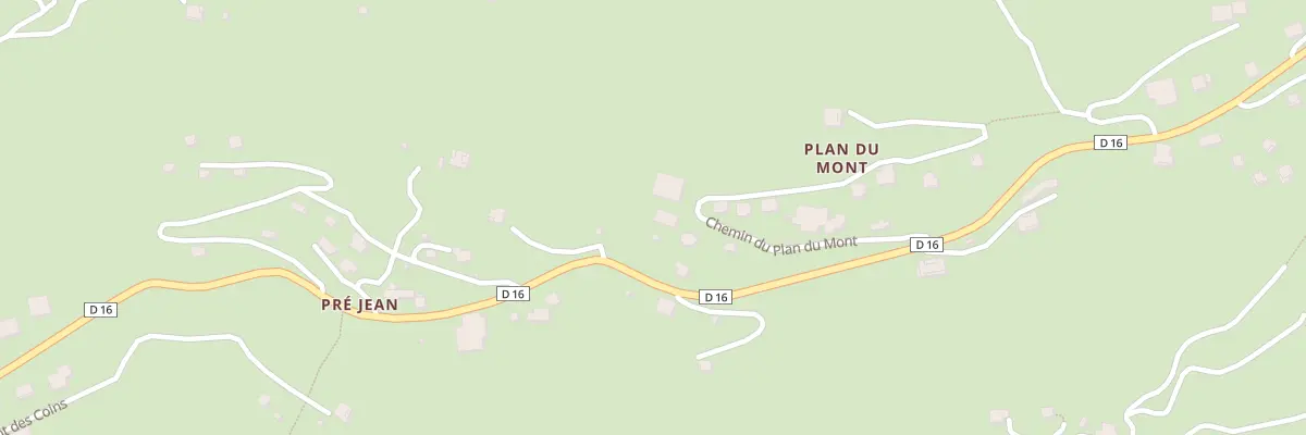 Plan du 5836F Gemillon à Manigod