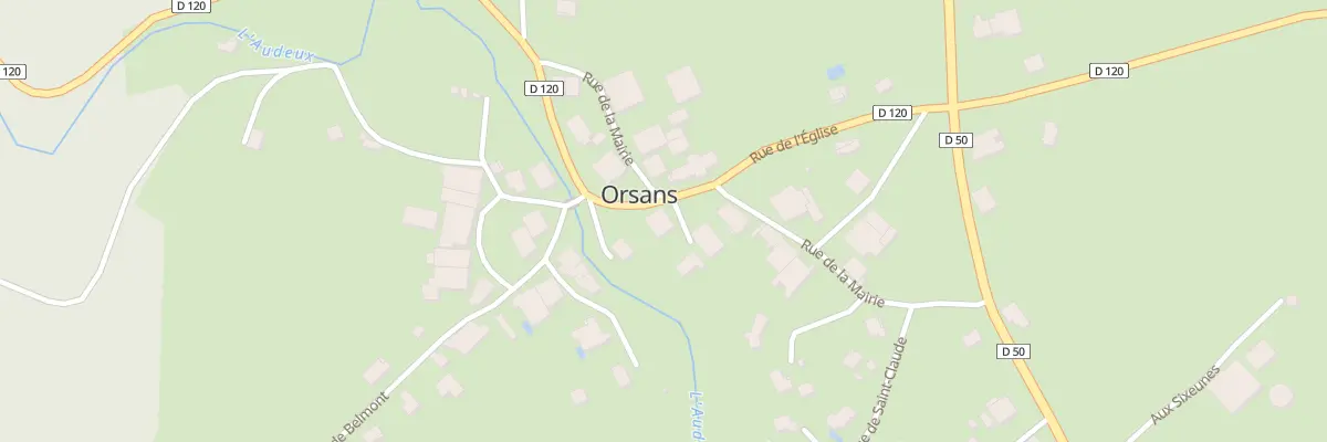 Plan du 11 Rue de la Mairie à Orsans