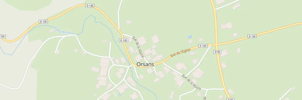 Plan du 10 Rue de la Mairie à Orsans