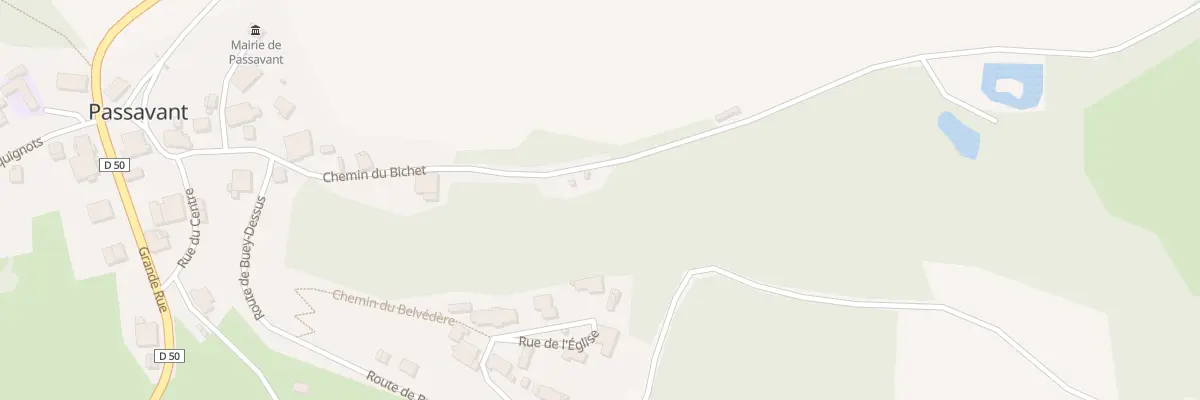 Plan du 5073 Au Village à Passavant