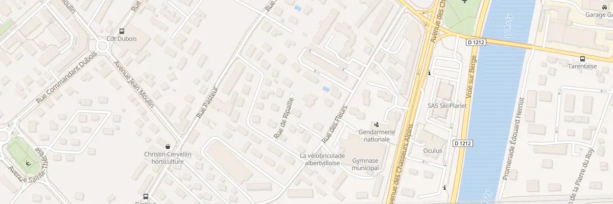 Plan du 26 Rue des fleurs à Albertville