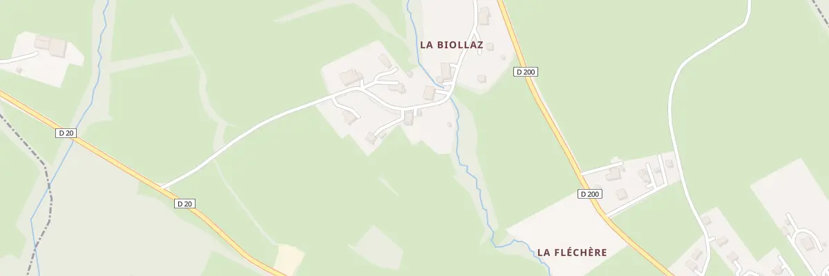 Plan du 344 Rte de la Biollaz à Saint-Jean-de-Tholome