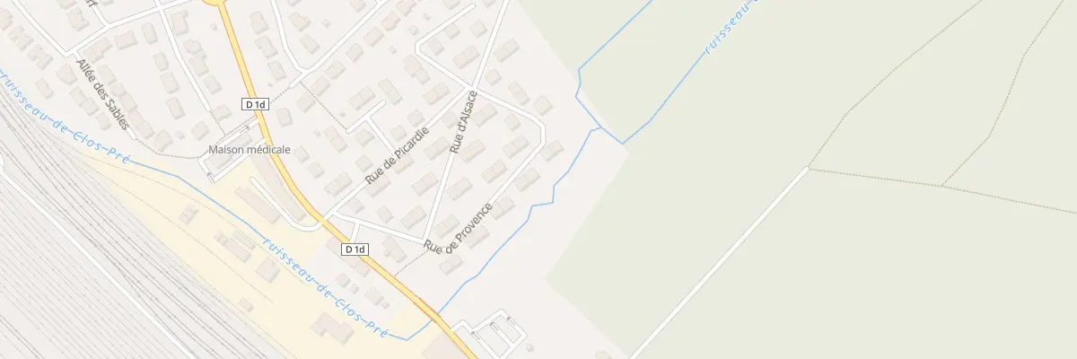 Plan du 16 Rue de Provence à Damelevières
