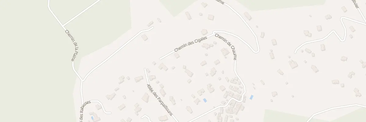 Plan du 97 Che des Cigales à Vidauban