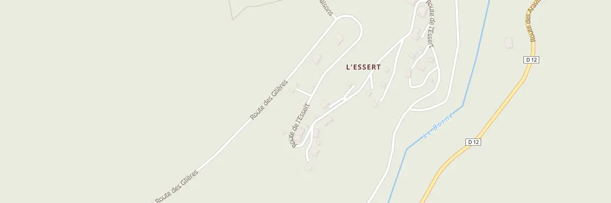 Plan du 1281 Rte de l’Essert à Glières-Val-de-Borne