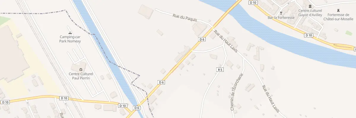 Plan du 16 Av du 13eme Bat. de Genie à Châtel-sur-Moselle