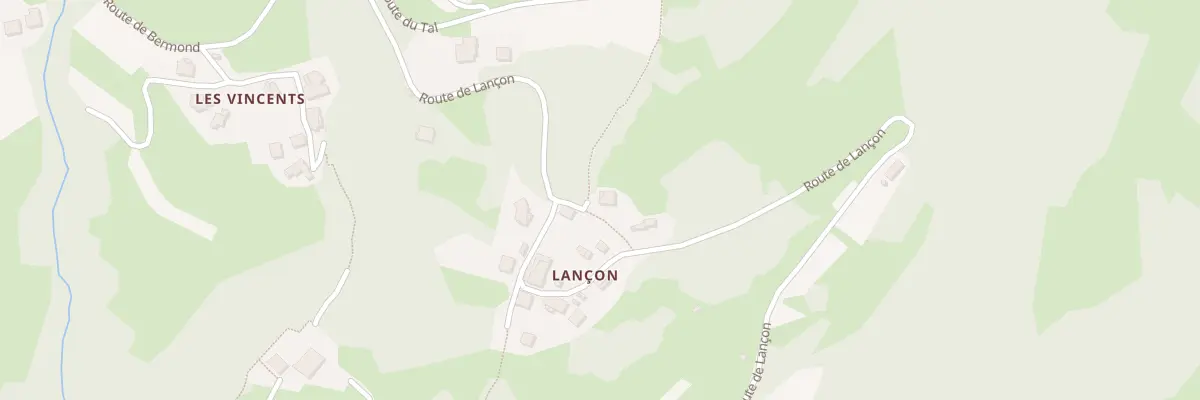 Plan du 1582 Rte de Lançon à Pallud