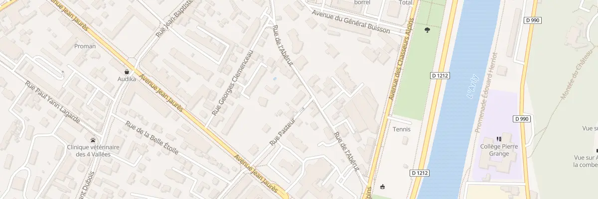 Plan du 2 Rue pasteur à Albertville