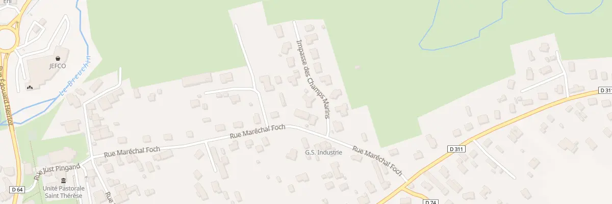 Plan du 4 Imp des Champs Marins à Saint-Sauveur