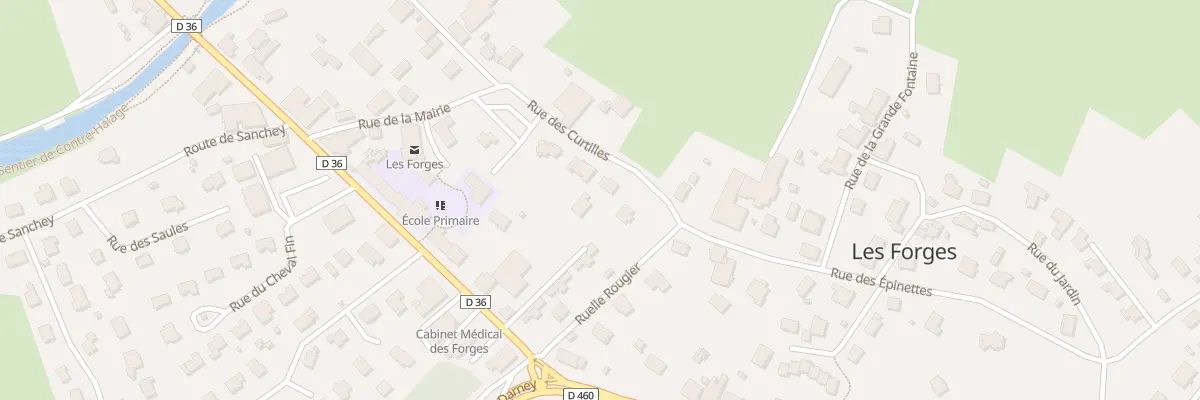 Plan du 18 Rue des Curtilles aux Forges