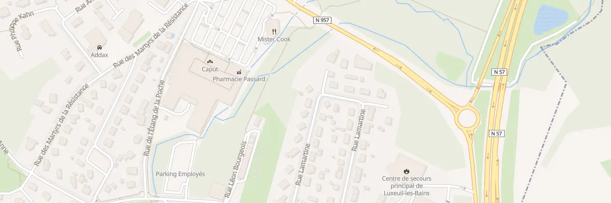 Plan du 18 Rue Lamartine à Luxeuil-les-Bains