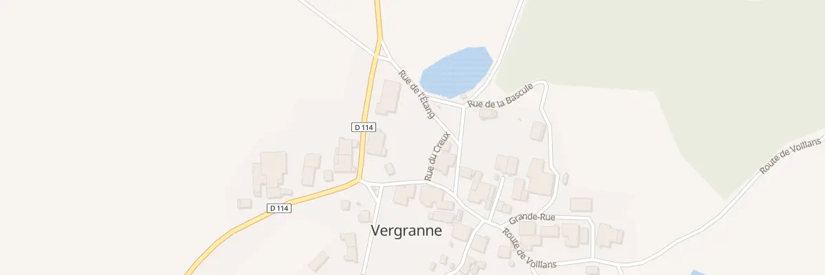 Plan du 1 Rue du Creux à Vergranne