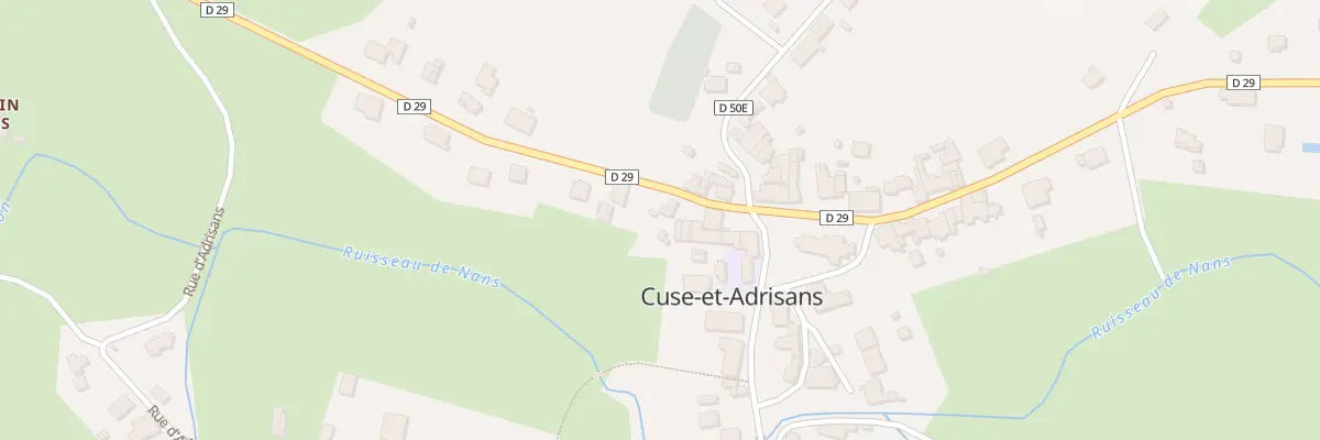 Plan du 5008 Au Village de Cuse à Cuse-et-Adrisans