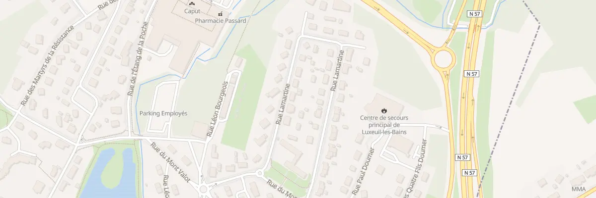 Plan du 5 Rue Lamartine à Luxeuil-les-Bains