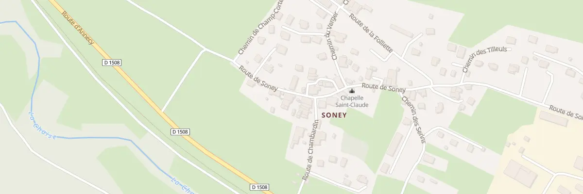 Plan du 9049 Soney à Ugine