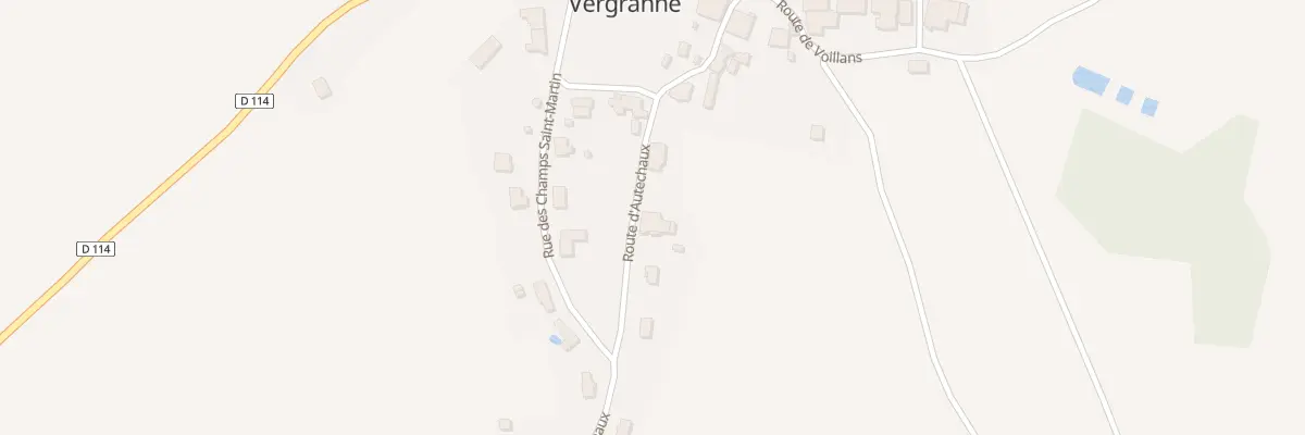 Plan du 7 Rte d’Autechaux à Vergranne