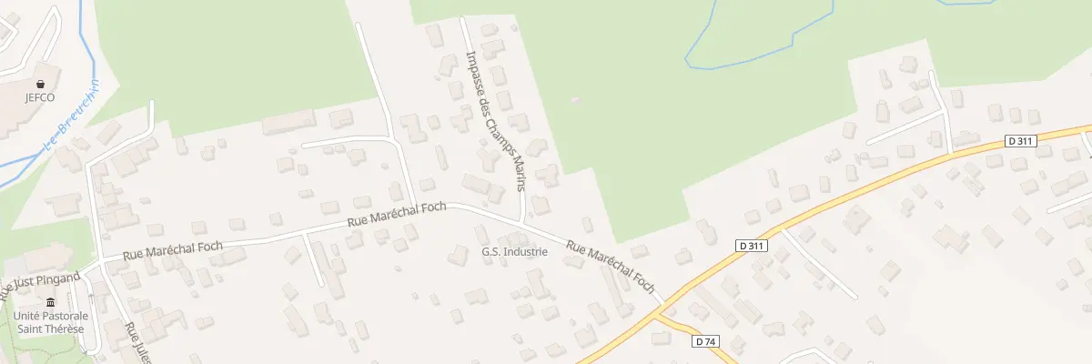 Plan du 1 Imp des Champs Marins à Saint-Sauveur