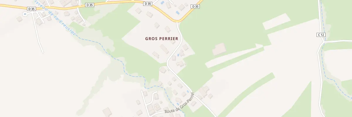 Plan du 97 Rte de Gros-Perrier à Brenthonne