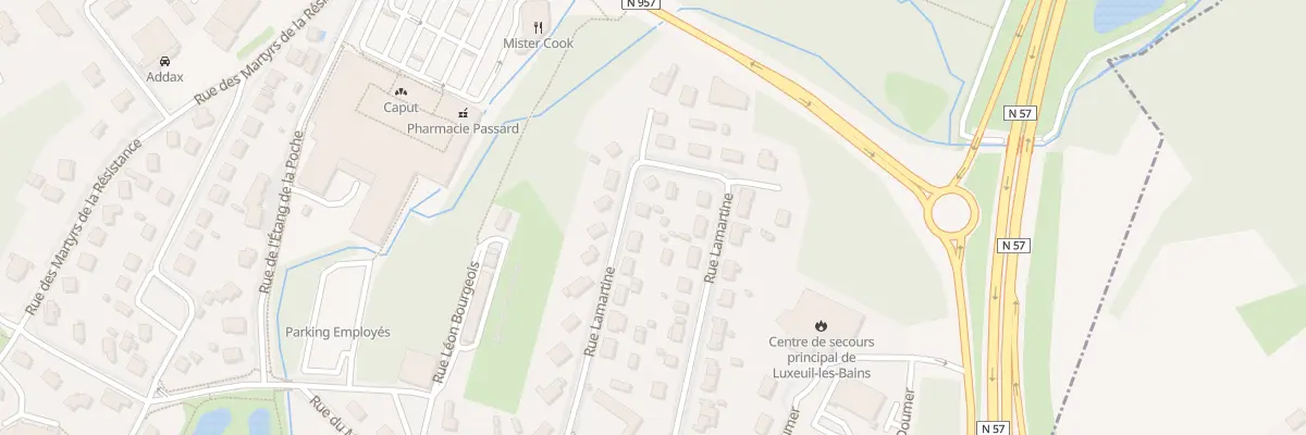 Plan du 11 Rue Lamartine à Luxeuil-les-Bains