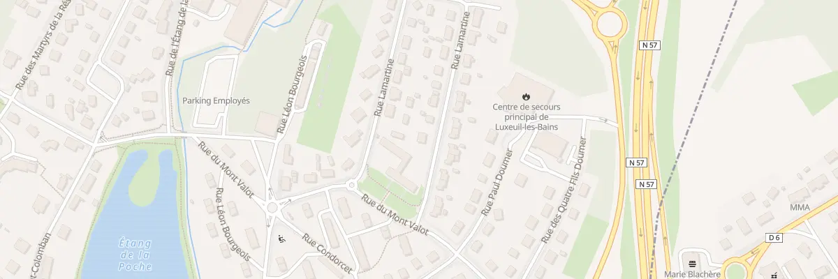 Plan du 29 Rue Lamartine à Luxeuil-les-Bains