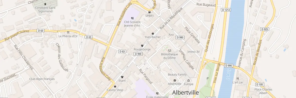 Plan du 45 Rue de la république à Albertville