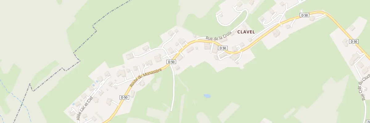Plan du 695 Rte du Monastère à Saxel