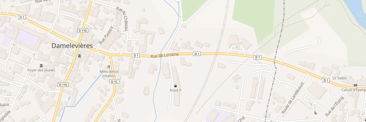 Plan du 22 Rue de Lorraine à Damelevières
