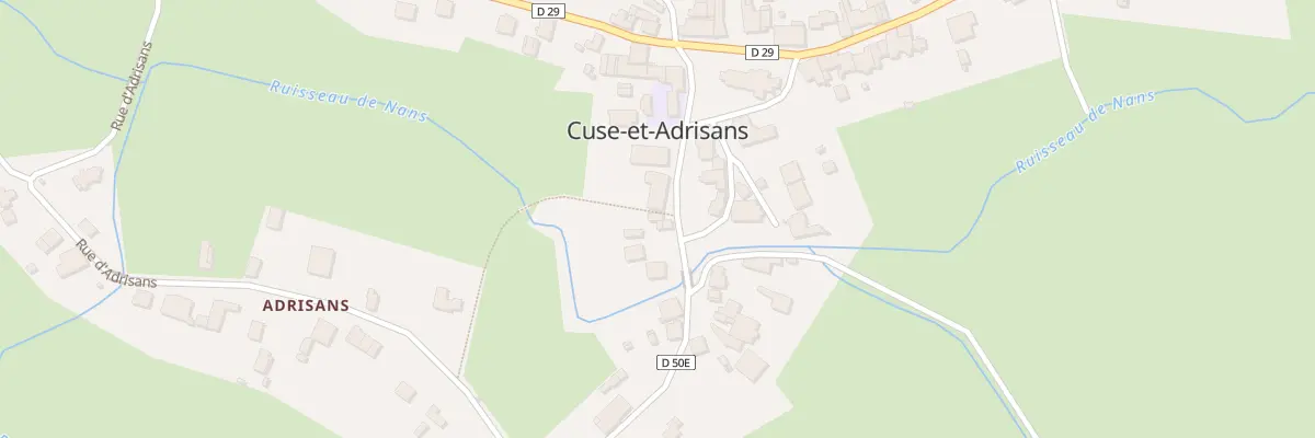 Plan du 5091 Au Village de Cuse à Cuse-et-Adrisans