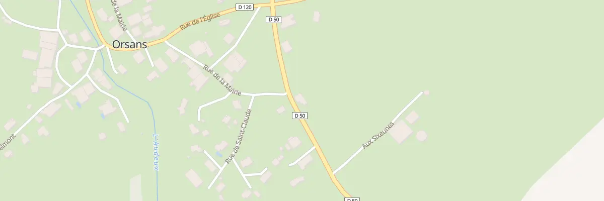 Plan du 2 Rte de Baume les Dames à Orsans
