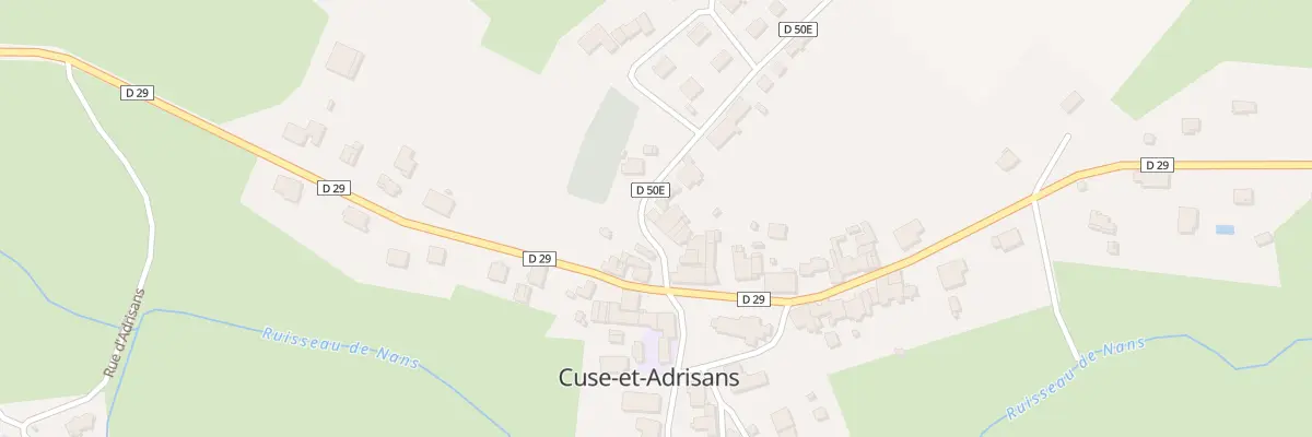 Plan du 5031 Rue du Commandant Guey à Cuse-et-Adrisans