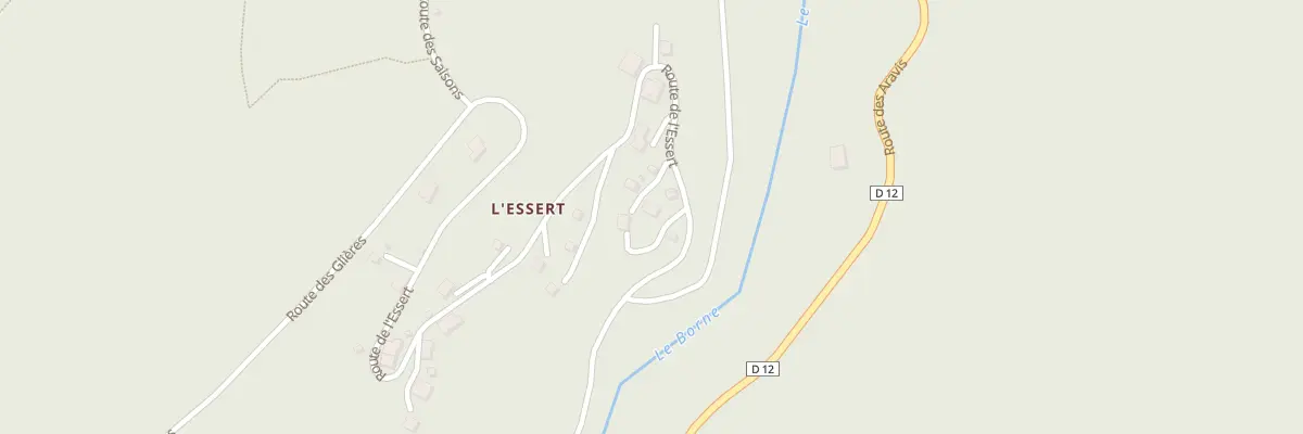 Plan du 747 Rte de l’Essert à Glières-Val-de-Borne