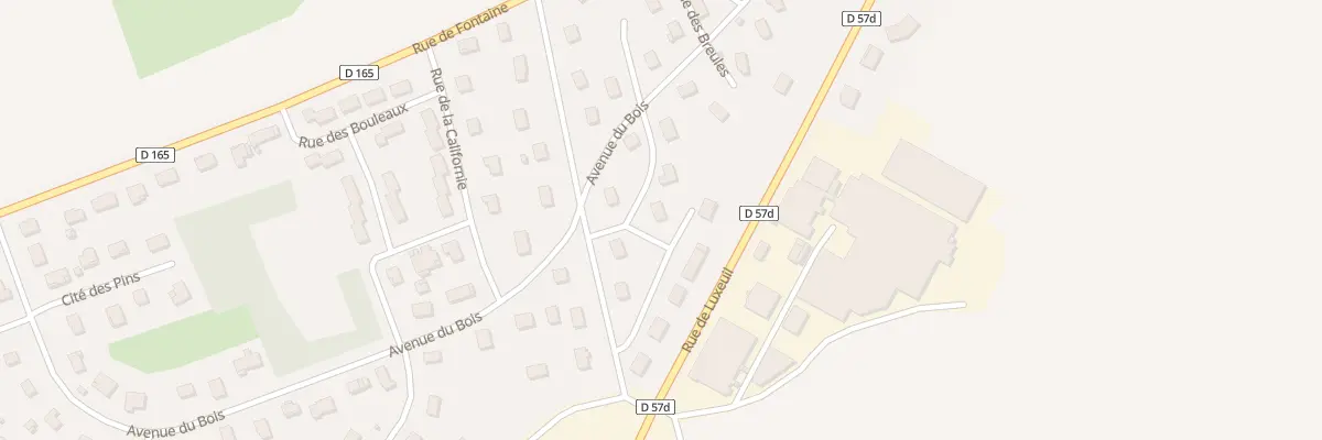 Plan du 9 Rue des Fougères à Fougerolles-Saint-Valbert