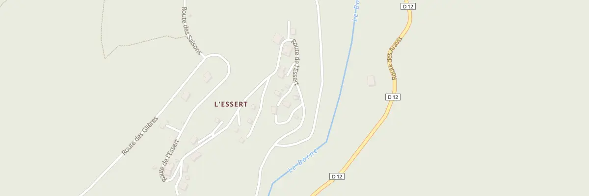 Plan du 761 Rte de l’Essert à Glières-Val-de-Borne