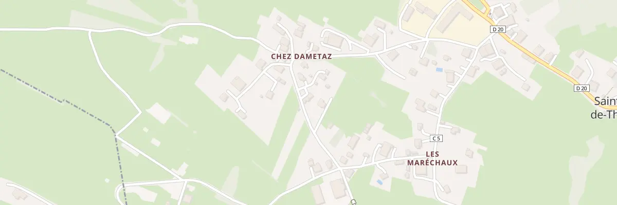 Plan du 365 Rte de Dametaz à Saint-Jean-de-Tholome